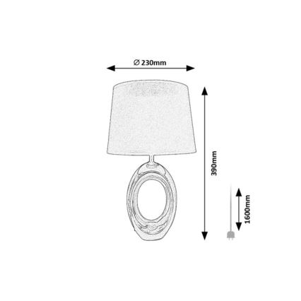 Rabalux - Bordslampa 1xE14/25W/230V