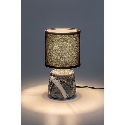 Rabalux - Bordslampa 1xE14/40W/230V svart/marmordekor