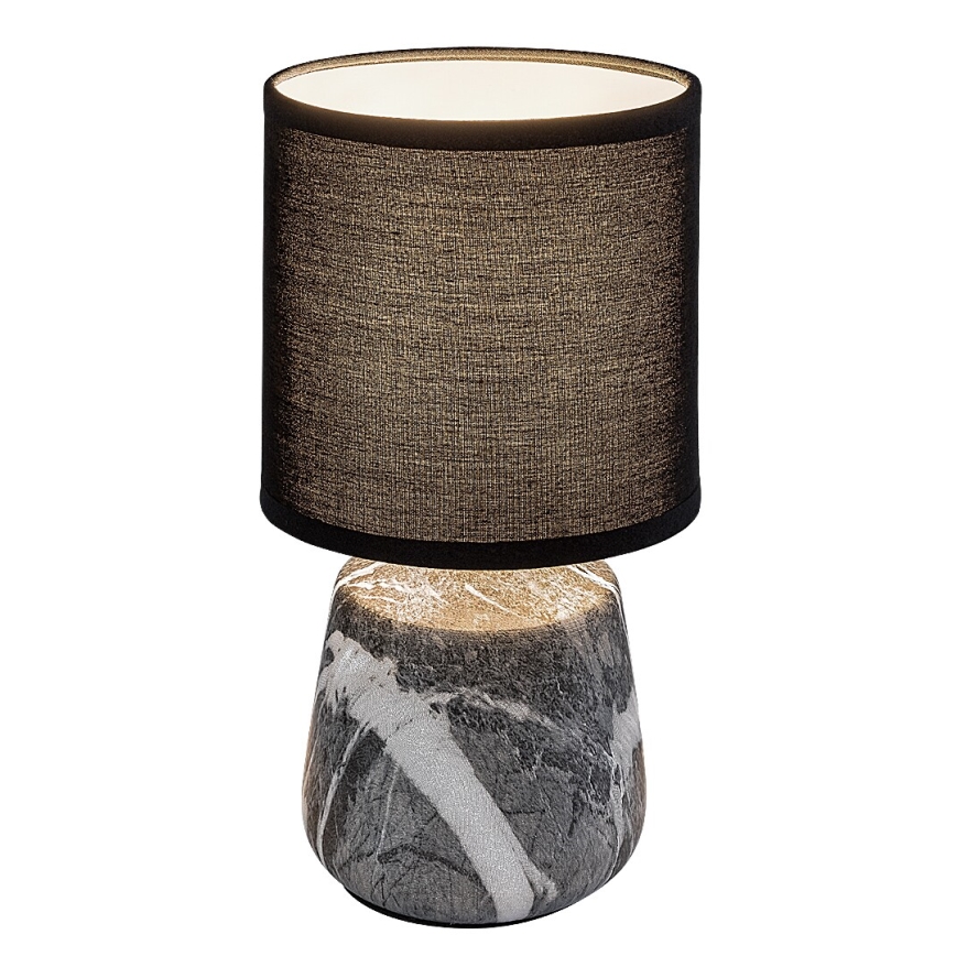 Rabalux - Bordslampa 1xE14/40W/230V svart/marmordekor