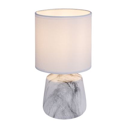 Rabalux - Bordslampa 1xE14/40W/230V vit/marmordekor