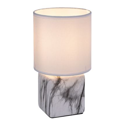 Rabalux - Bordslampa 1xE14/40W/230V vit/marmormönster