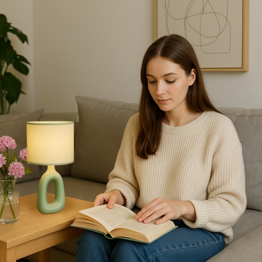 Rabalux - Bordslampa 1xE14/40W/230V grön