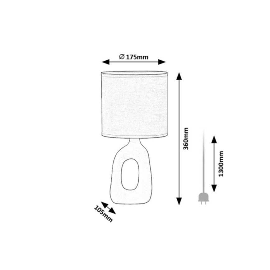 Rabalux - Bordslampa 1xE14/40W/230V blå