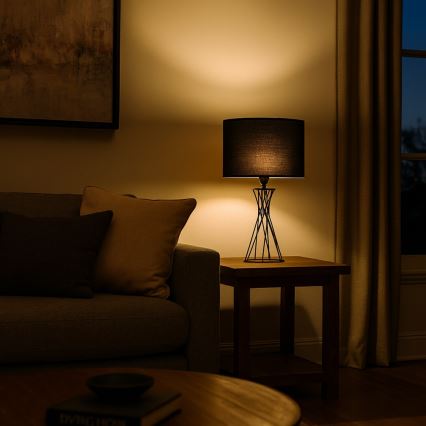 Rabalux - Bordslampa 1xE27/40W/230V svart