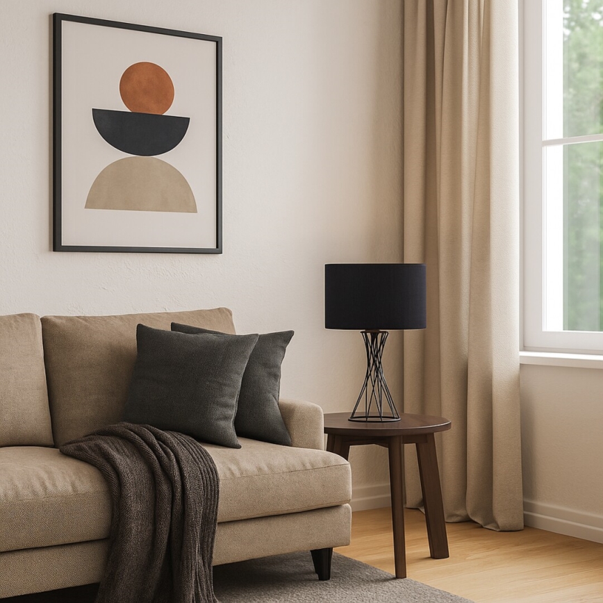 Rabalux - Bordslampa 1xE27/40W/230V svart