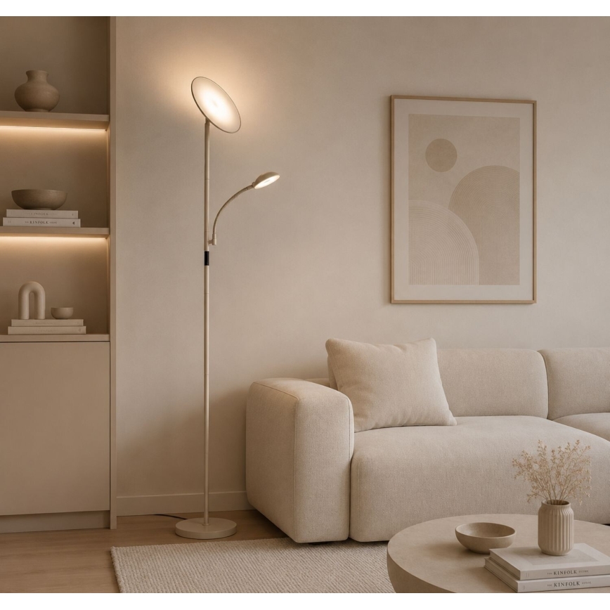 Rabalux - Dimmbar LED-golvlampa LED/23W/230V 3000/4200/6500 beige