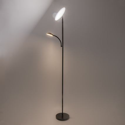 Rabalux - LED Dimbar golvlampa LED/23W/230V 3000/4200/6500 svart