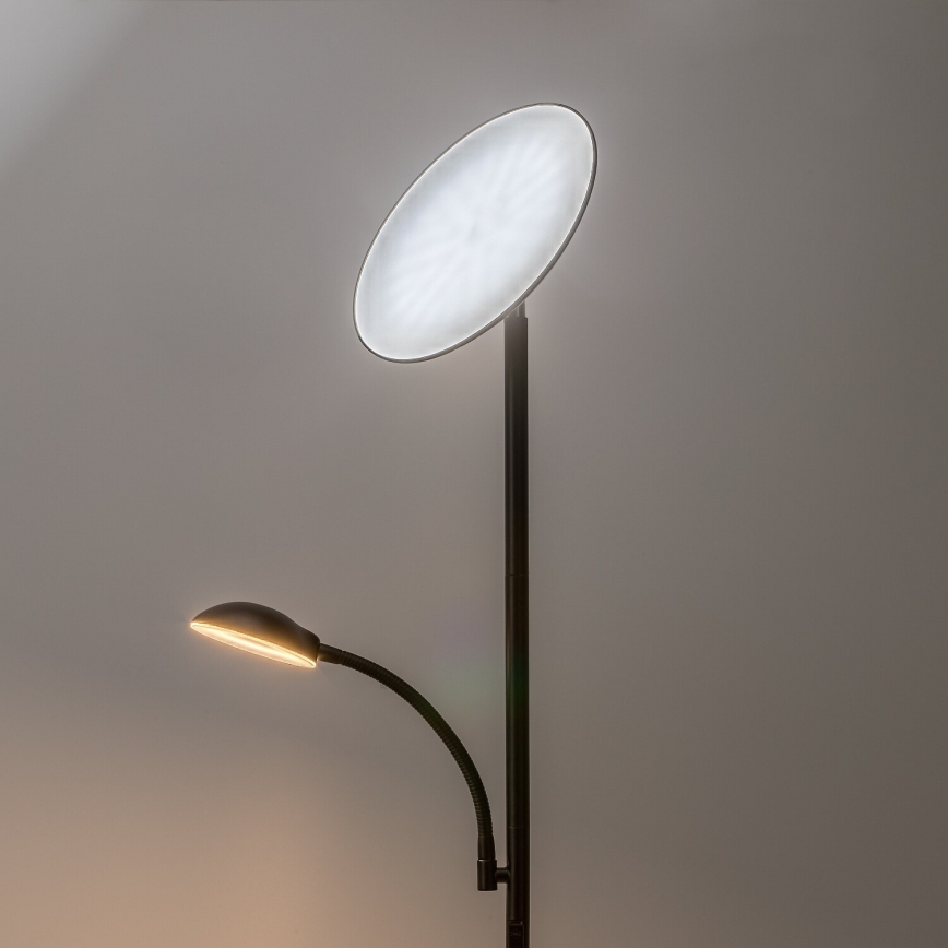 Rabalux - LED Dimbar golvlampa LED/23W/230V 3000/4200/6500 svart