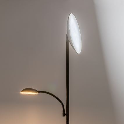 Rabalux - LED Dimbar golvlampa LED/23W/230V 3000/4200/6500 svart