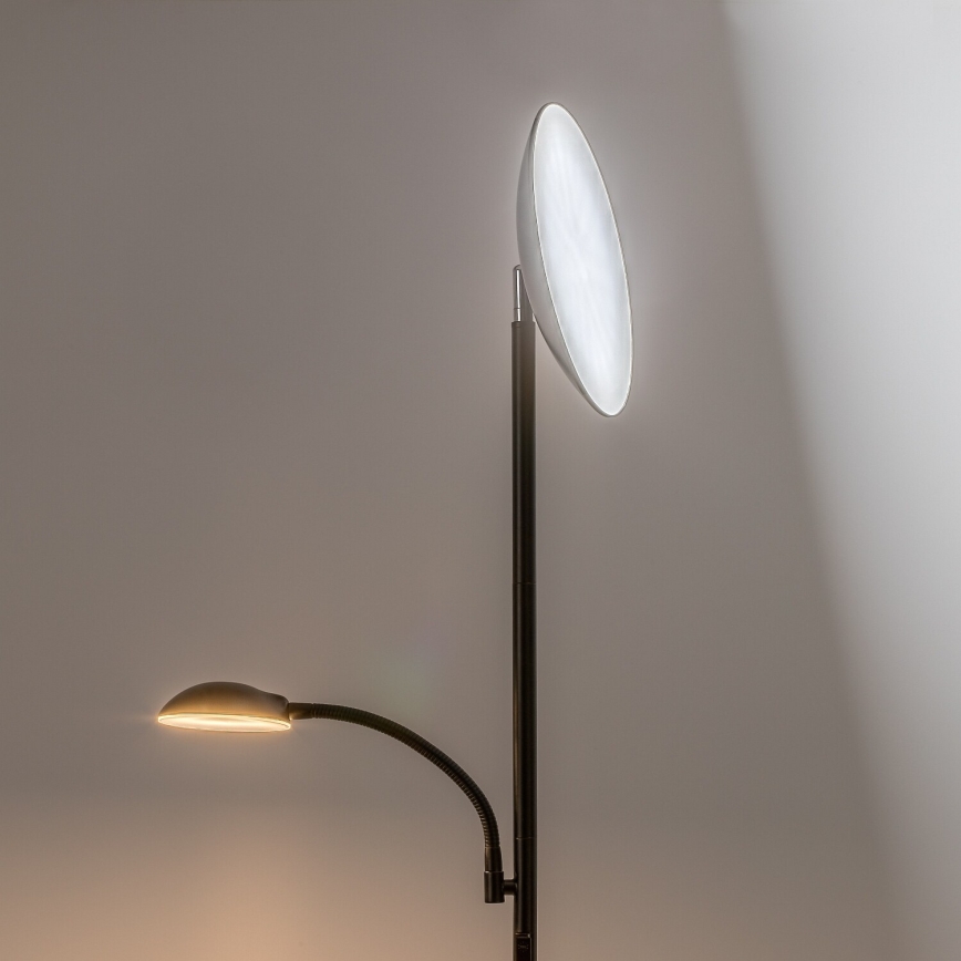 Rabalux - LED Dimbar golvlampa LED/23W/230V 3000/4200/6500 svart