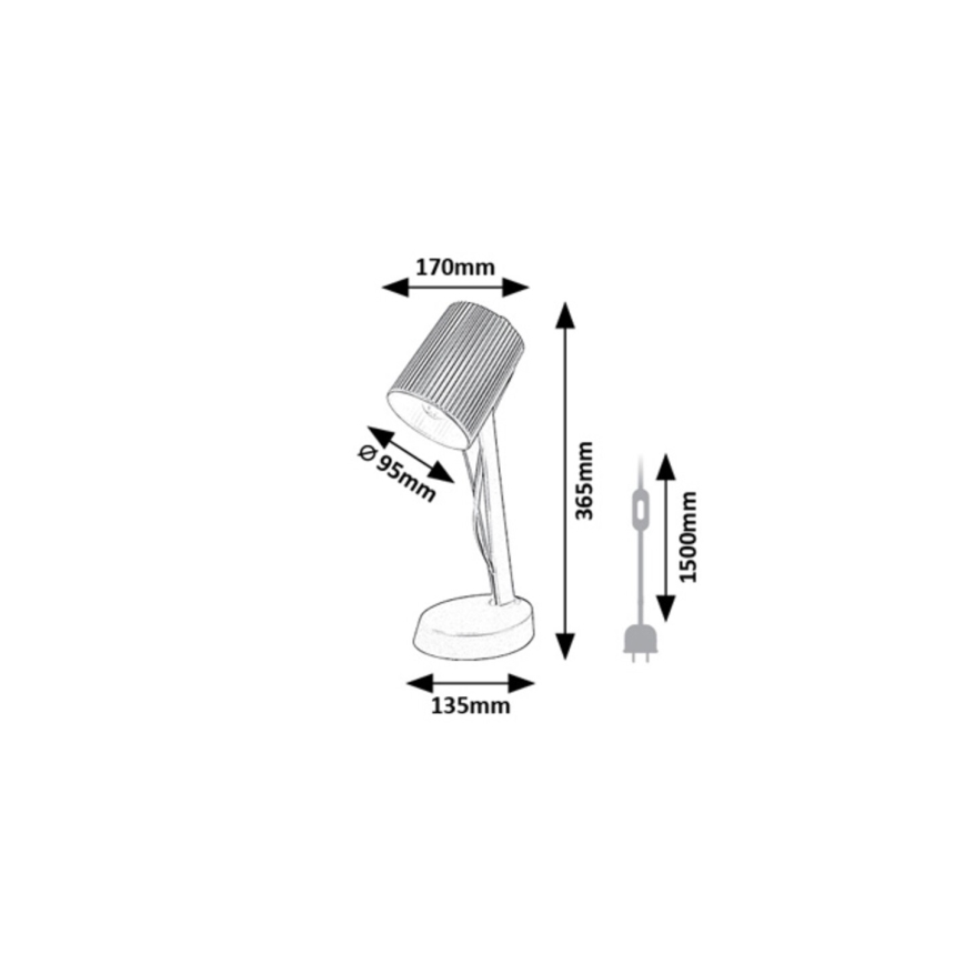 Rabalux - Bordslampa 1xE14/11W/230V grön