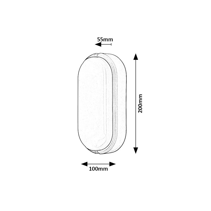 Rabalux - LED Utomhus Taklampa LED/15W/230V IP54 svart