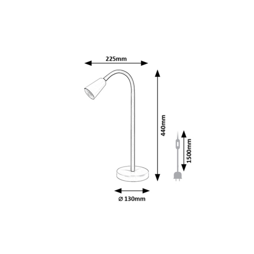 Rabalux - Bordslampa 1xGU10/7W/230V khaki