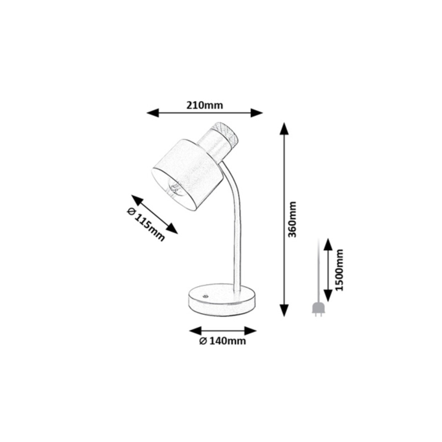 Rabalux - Bordslampa 1xE27/20W/230V khaki