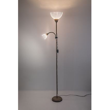 Rabalux - Golvlampa 1xE27/60W/230V + 1xE14/25W beige