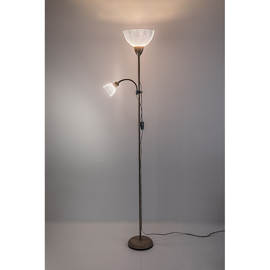Rabalux - Golvlampa 1xE27/60W/230V + 1xE14/25W beige