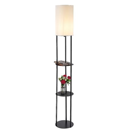 Rabalux - Golvlampa med hyllor 1xE27/40W/230V svart