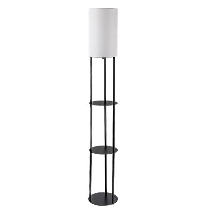 Rabalux - Golvlampa med hyllor 1xE27/40W/230V svart