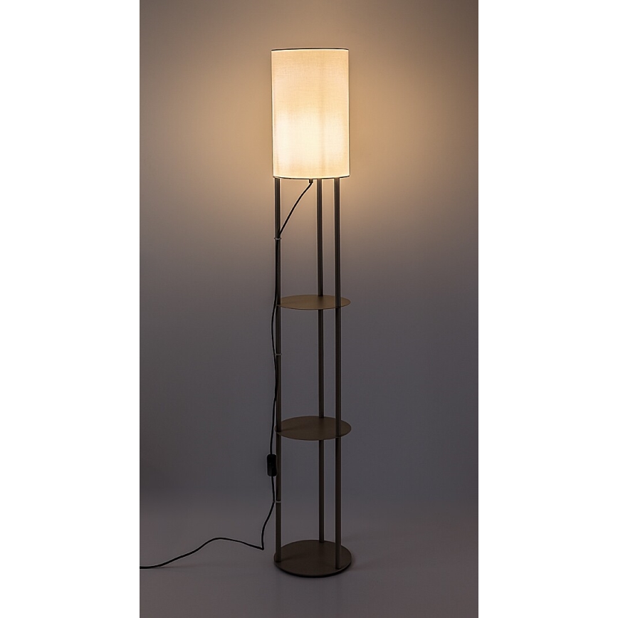 Rabalux - Golvlampa med hyllor 1xE27/40W/230V beige