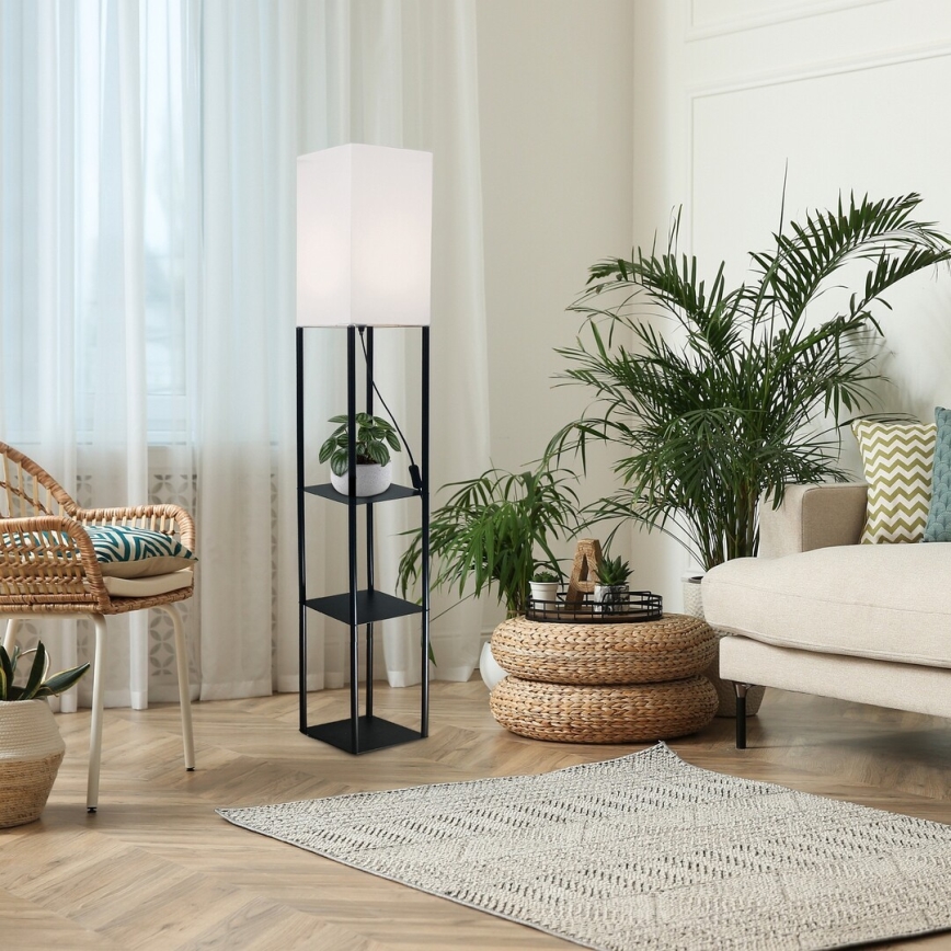 Rabalux - Golvlampa med shelves 1xE27/40W/230V