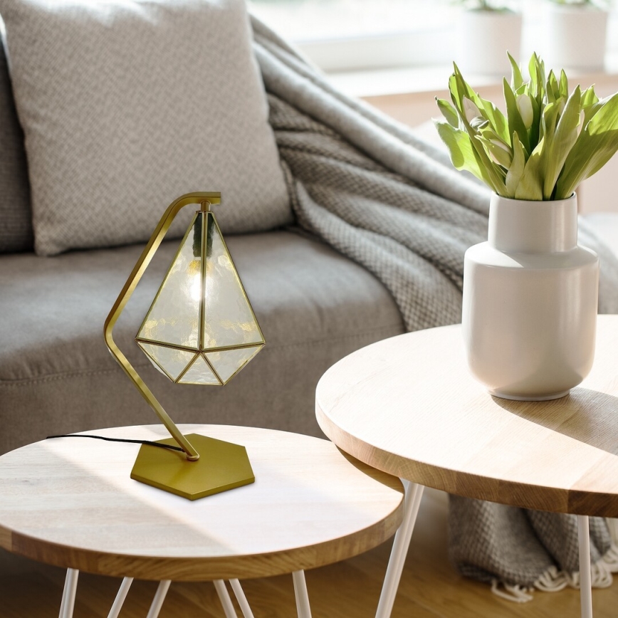 Rabalux - Tiffany färgat glas bordslampa 1xE14/40W/230V guld