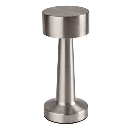 Rabalux - LED uppladdningsbar touchbordslampa LED/2,7W/5V 1200mAh 3000/4000/6000K matt krom