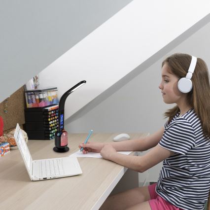 Rabalux - LED RGB Ljusreglerad bordslampa LED/5W/230V svart