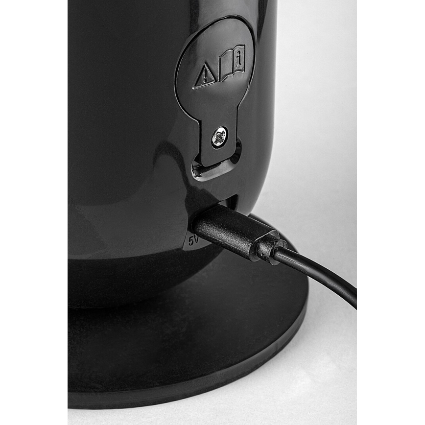 Rabalux - LED RGB Ljusreglerad bordslampa LED/5W/230V svart