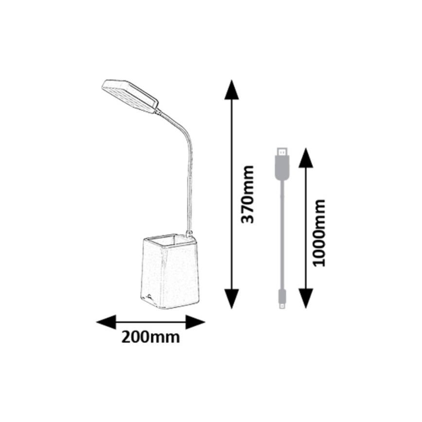 Rabalux - LED Dimbar bordslampa LED/6W/230V 5000K blå