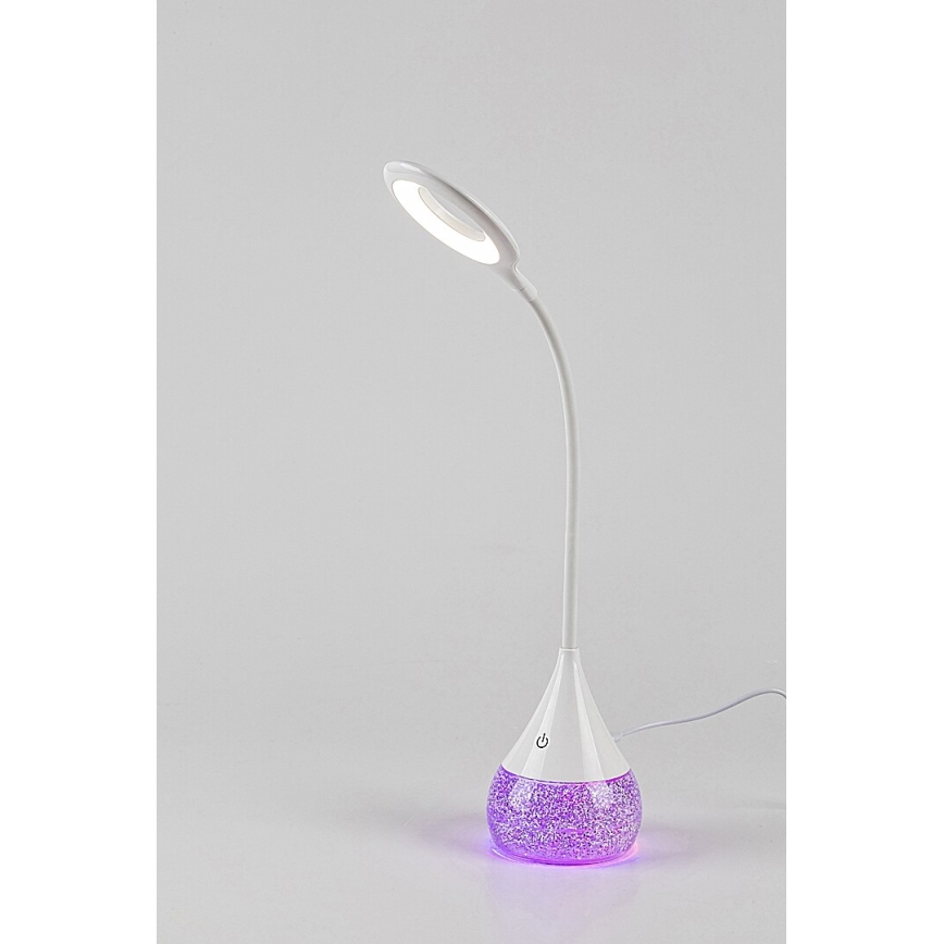 Rabalux - LED RGB Ljusreglerad bordslampa LED/4W/230V vit