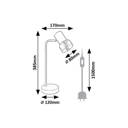 Rabalux - Bordslampa 1xE14/15W/230V