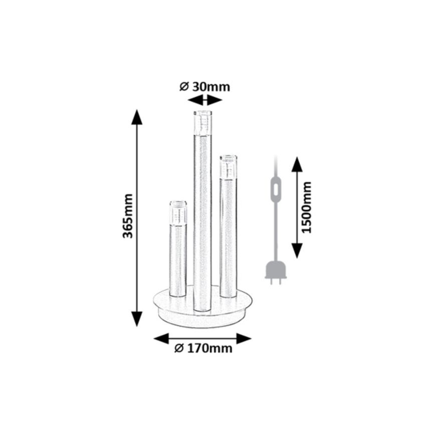 Rabalux - Bordslampa 3xG9/5W/230V guld