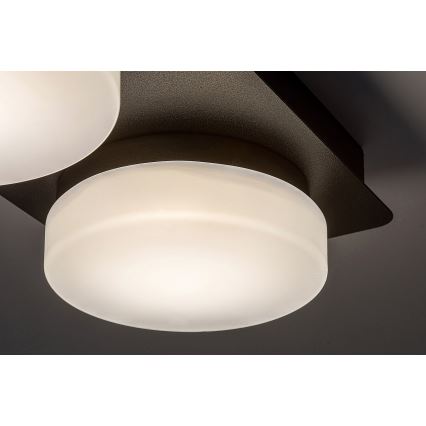 Rabalux - LED Taklampa för badrum 2xLED/5,5W/230V IP44 svart