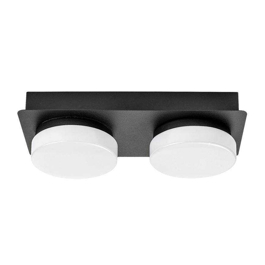 Rabalux - LED Taklampa för badrum 2xLED/5,5W/230V IP44 svart