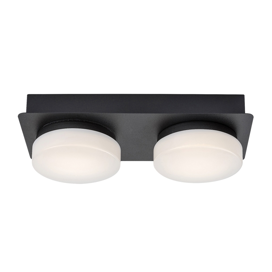 Rabalux - LED Taklampa för badrum 2xLED/5,5W/230V IP44 svart