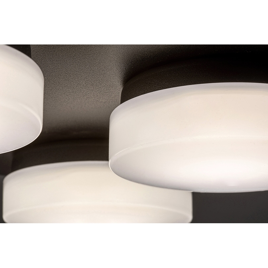 Rabalux - LED Taklampa för badrum 4xLED/5,2W/230V IP44 svart