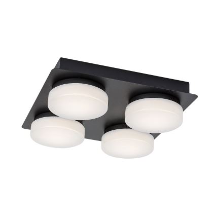 Rabalux - LED Taklampa för badrum 4xLED/5,2W/230V IP44 svart