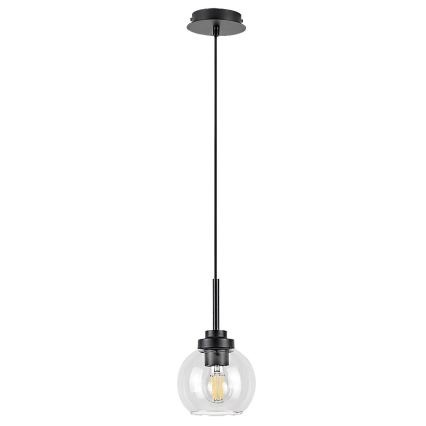 Rabalux - Badrumslampa med kabel 1xE27/15W/230V svart IP44