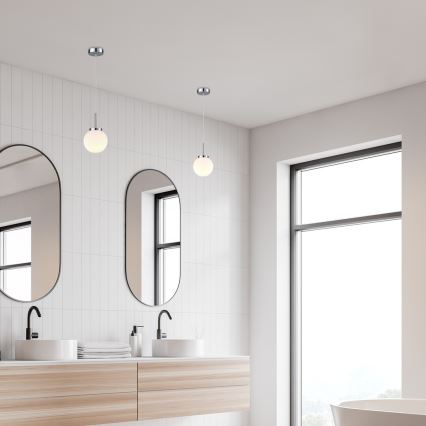 Rabalux - Badrumslampa med lina 1xE14/40W/230V IP44 blank krom