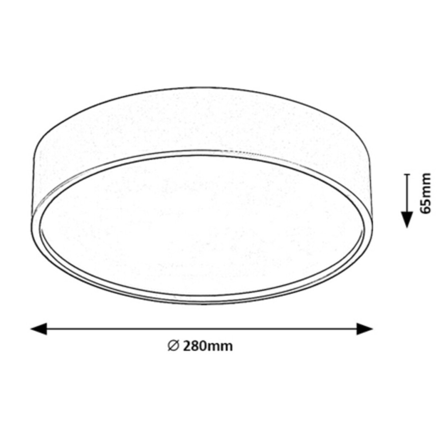 Rabalux - LED Taklampa LED/18W/230V IP44 4000K silver Ø 28 cm