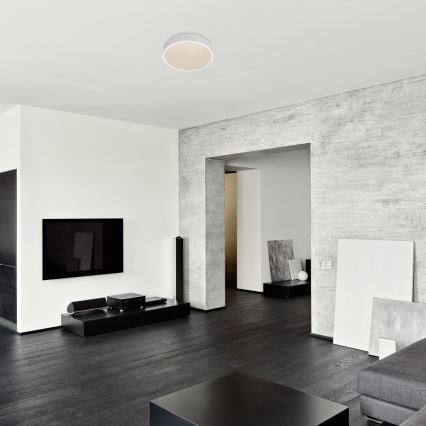 Rabalux - LED Taklampa med sensor LED/19W/230V IP44 4000K Ø 28,5 cm vit