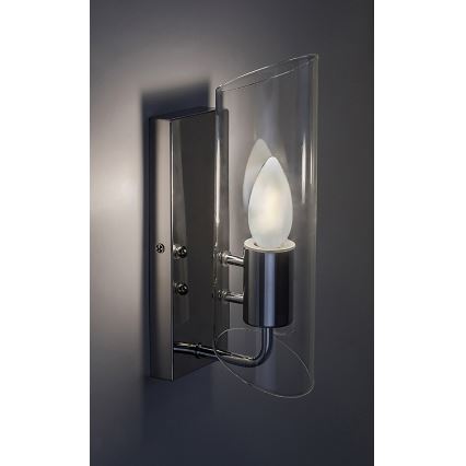 Rabalux - Vägglampa för badrum 1xE14/12W/230V IP44 skinande krom