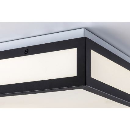 Rabalux - LED badrumstaklampa LED/18W/230V IP44 svart 30x30 cm