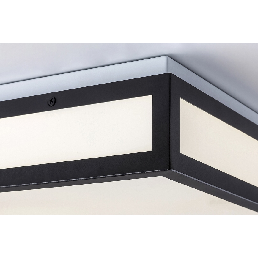 Rabalux - LED badrumstaklampa LED/18W/230V IP44 svart 30x30 cm