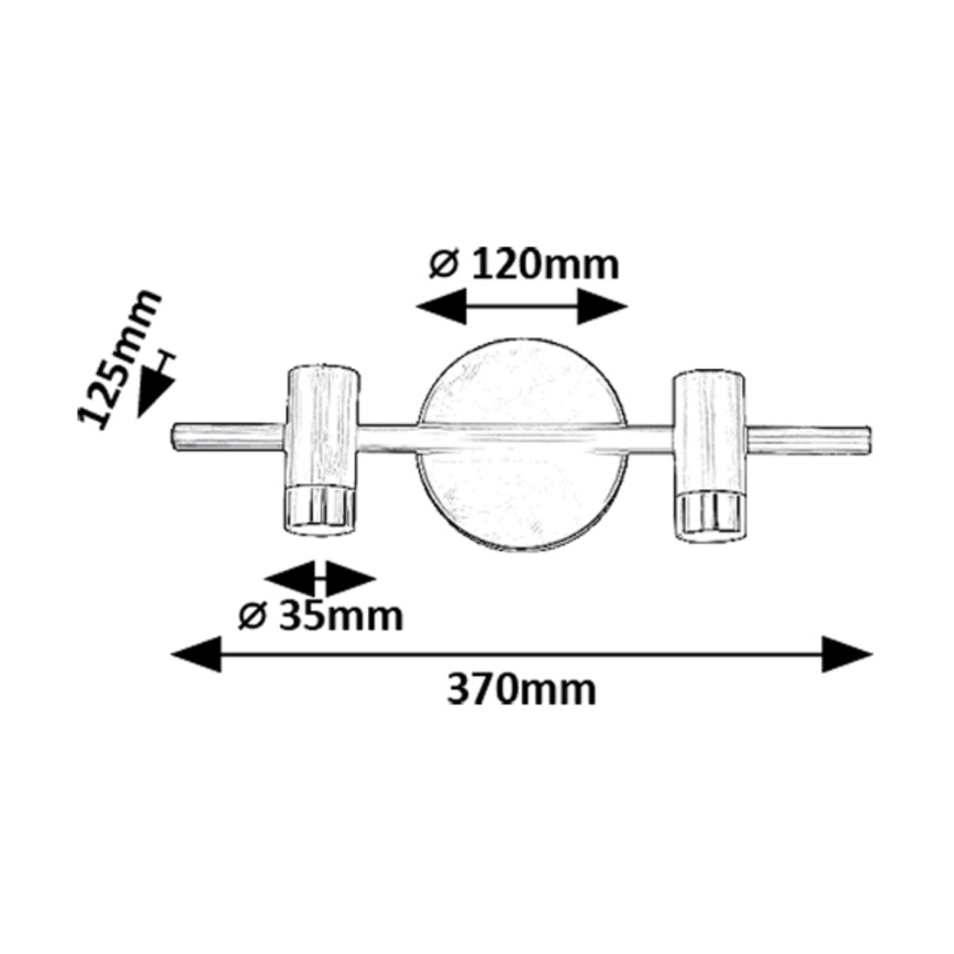 Rabalux - LED väggspotlight 2xLED/3W/230V 4000K