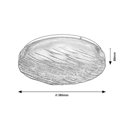 Rabalux - LED badrumstaklampa LED/24W/230V IP44 4000K Ø 38 cm
