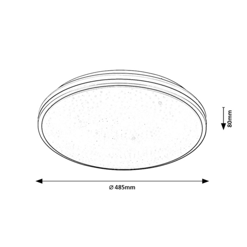 Rabalux - LED takarmatur för badrum LED/40W/230V IP44 4000 K Ø 48,5 cm