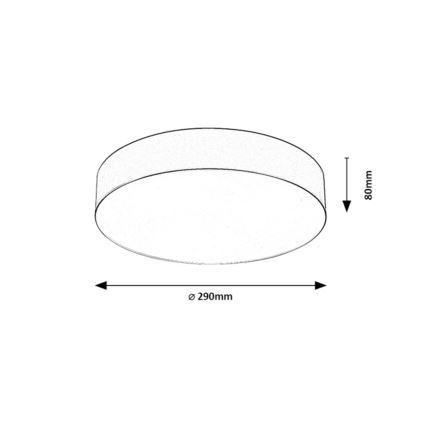 Rabalux - Utomhustaklampa 2xE27/9W/230V Ø 29 cm IP43 svart
