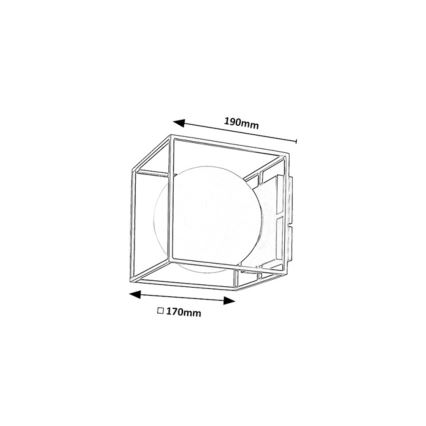 Rabalux - Utomhusvägglampa 1xE14/15W/230V IP44 svart