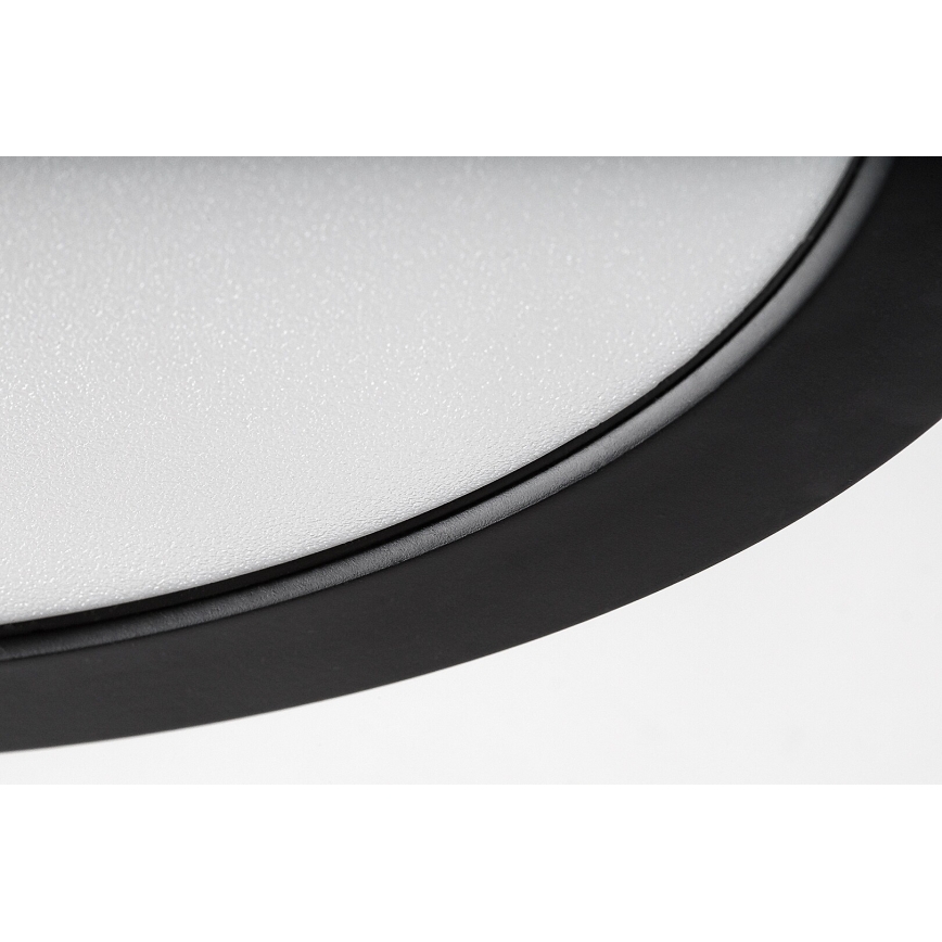 Rabalux - LED-taklampa för badrum, 24W/230V, Ø 22 cm, IP44, svart